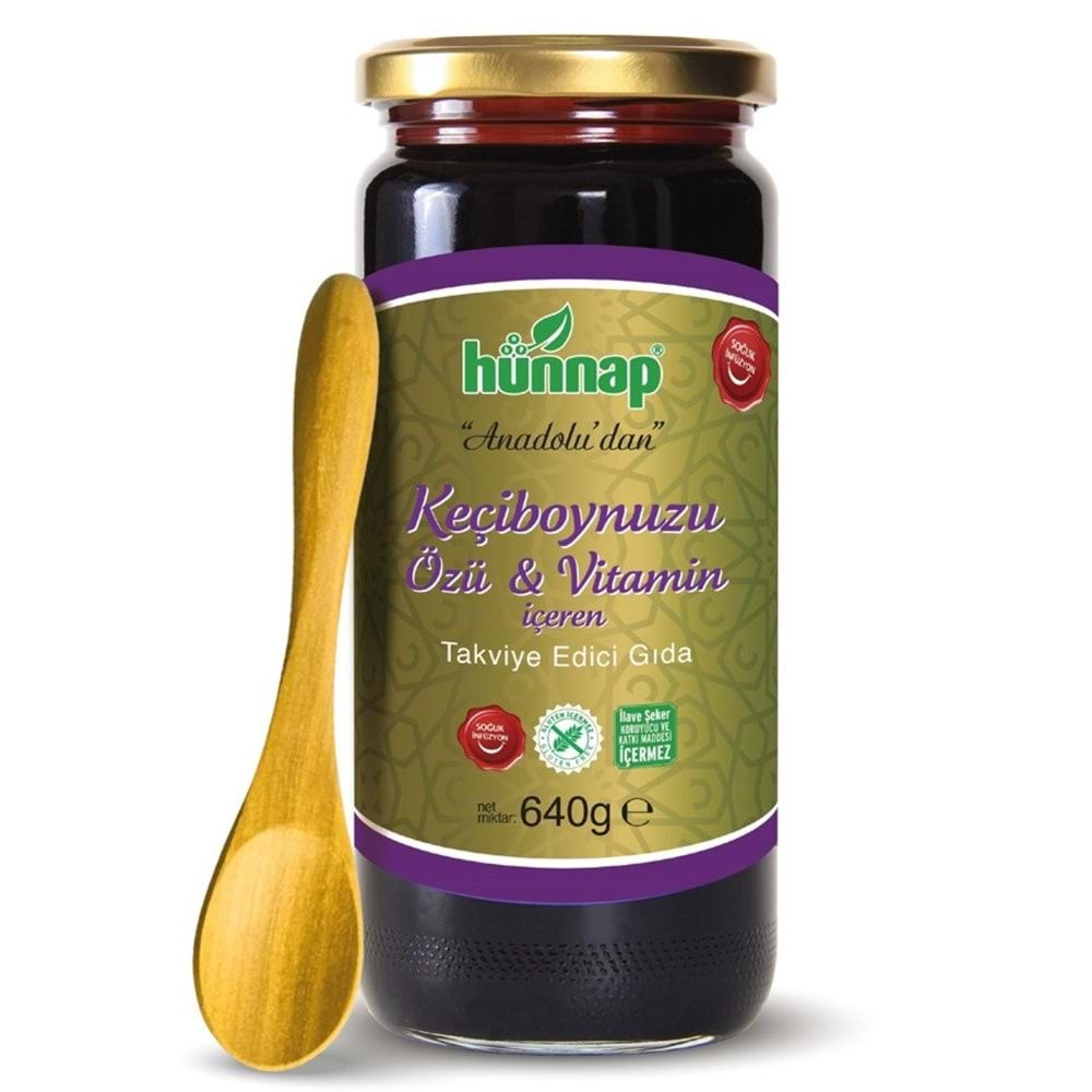 HÜNNAP KEÇİBOYNUZU ÖZÜ 640 GR (T.KAŞIK HEDİYELİ)