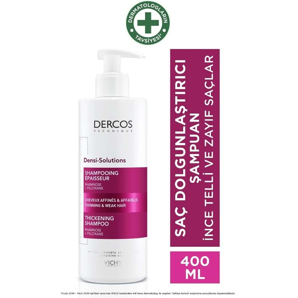 VICHY DERCOS ŞAMPUAN DENSİ SOLUTİONS 400 ML
