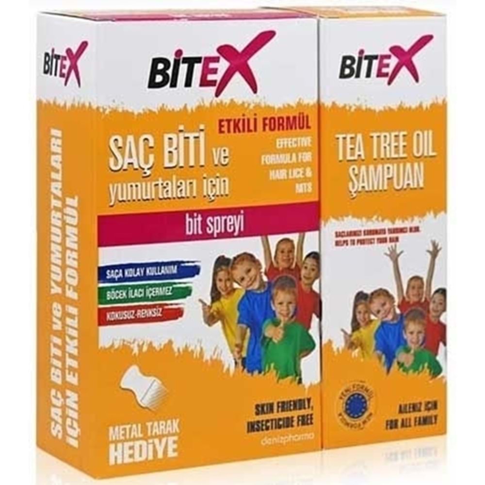 BİTEX BİT ŞAMPUAN+BİT SPREYİ SET (ÇELİK TARAK)