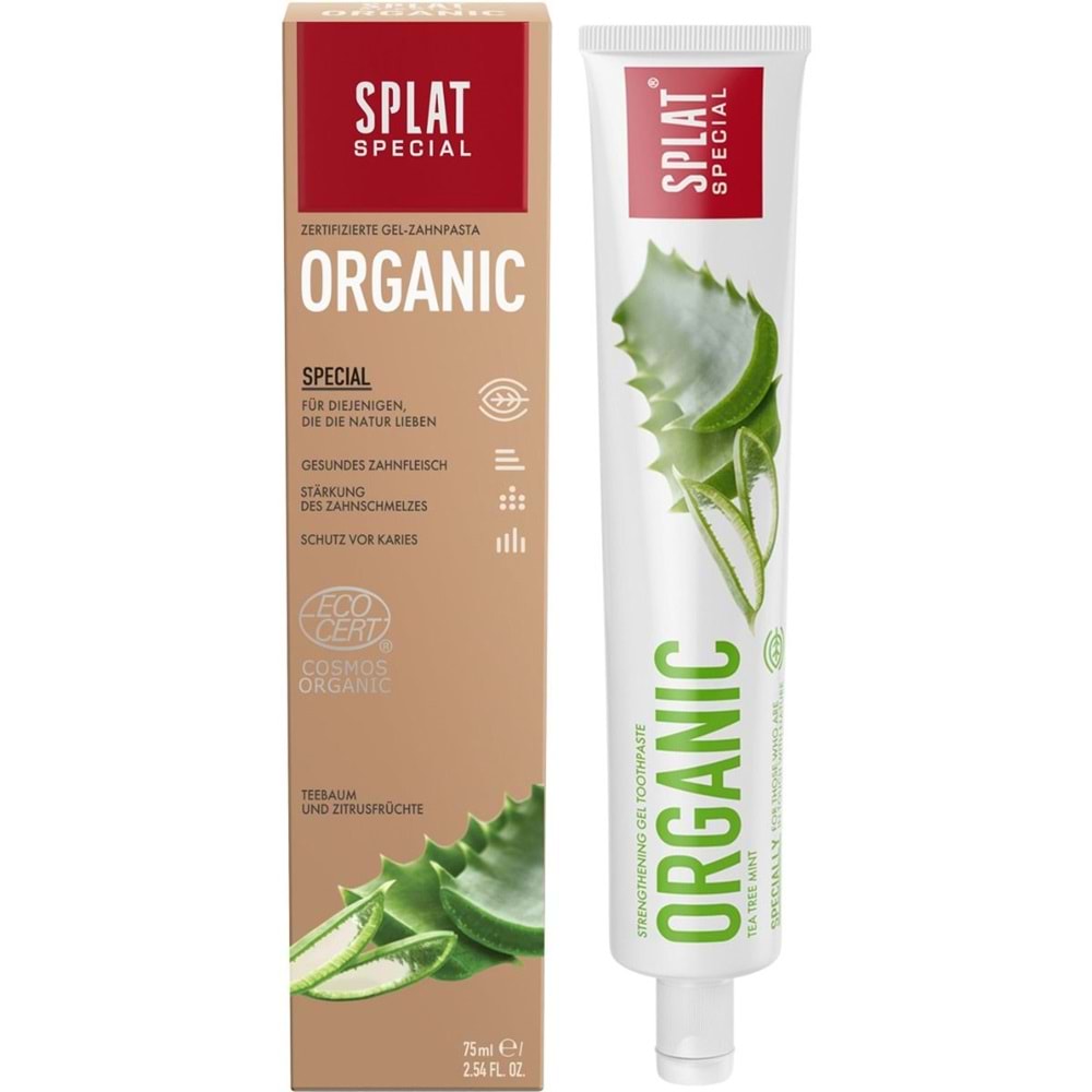 SPLAT DİŞ MACUNU ORGANİC ALOE VERA 75 ML