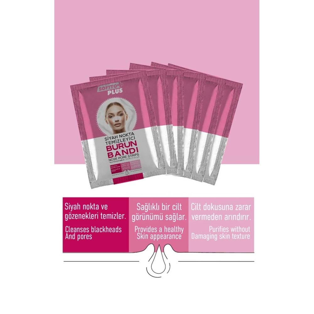 SOFTTO PLUS BURUN BANDI 6ADET KADIN