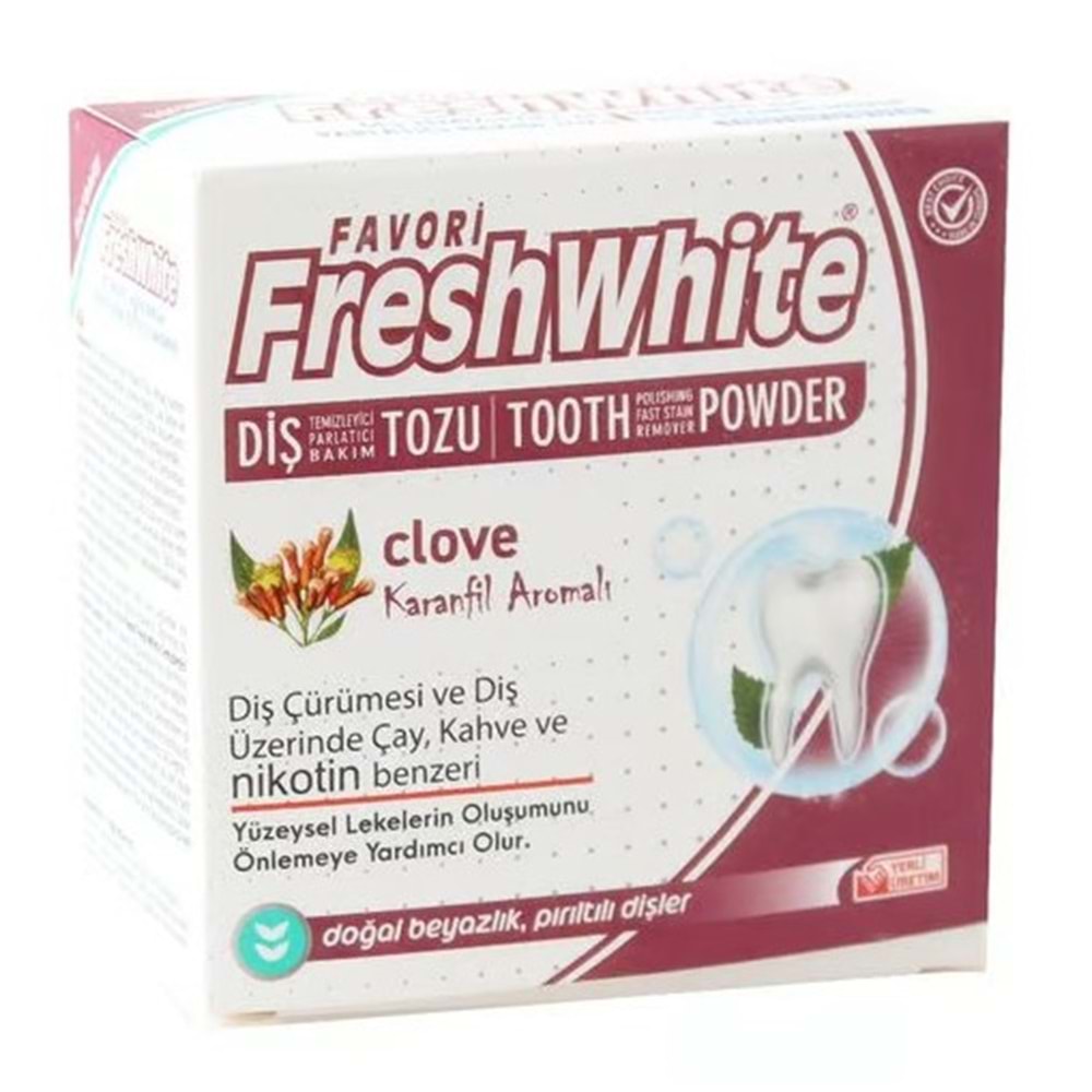 FRESH WHİTE DİŞ TOZU KARANFİL