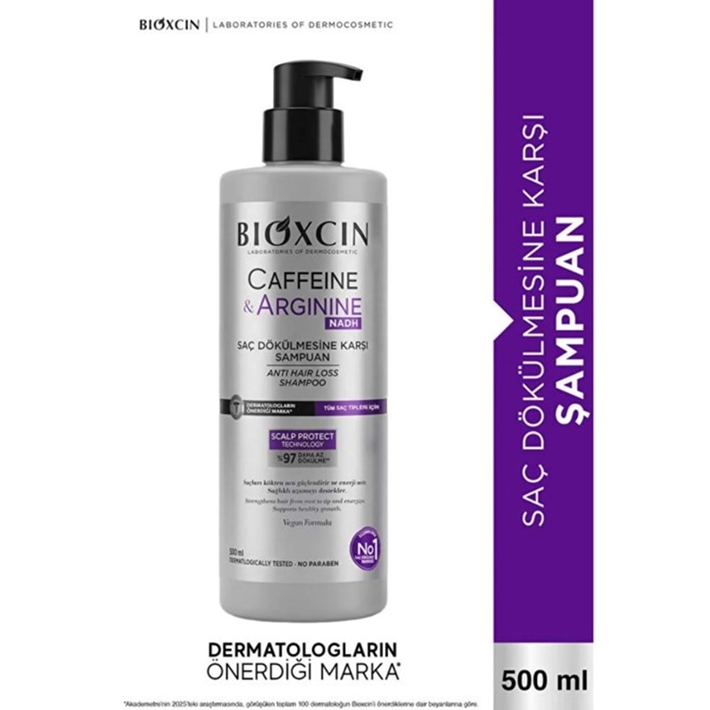 BİOXCİN CAFFEINE &ARGININE ŞAMPUAN 500 ML