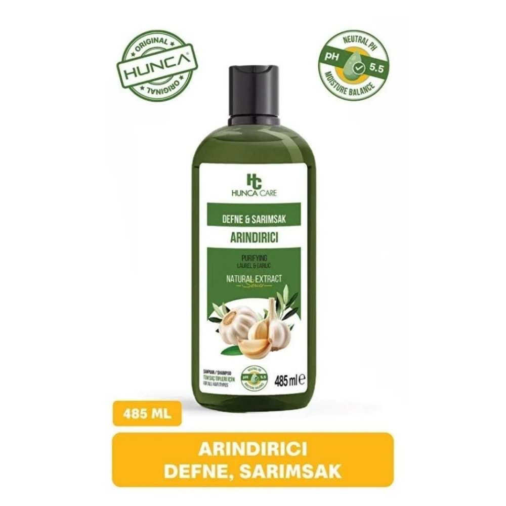 HUNCA CARE ŞAMPUAN DEFNE SARIMSAK 485 ML