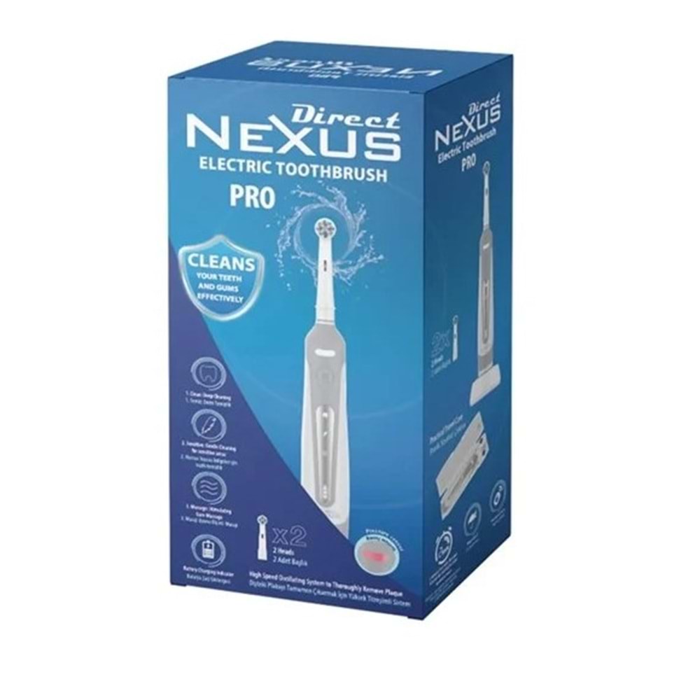 NEXUS ŞARJLI DİŞ FIRÇASI 1+1 YEDEK BAŞLIKLI