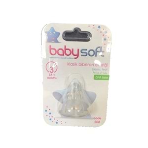 BABYSOFT 508 KLASİK BİBERON EMZİĞİ NO 3