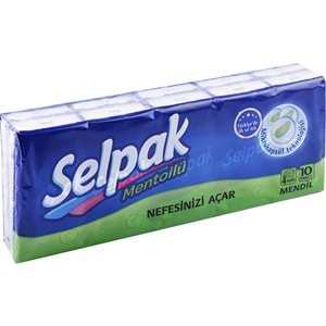 SELPAK MENDİL MENTOLLÜ 10LU PKT
