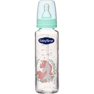 BABY TİME CAM BİBERON KİRAZ UÇLU 250 ML