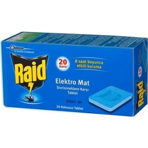 RAİD ELEKTRO MAT TABLET 20 Lİ