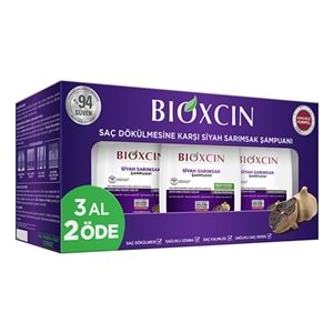 BİOXCİN ŞAMPUAN SİYAH SARIMSAKLI 3AL2ÖDE