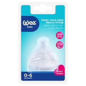 WEE 828 GENİŞ AĞIZLI BİBERON EMZİĞİ NO 1
