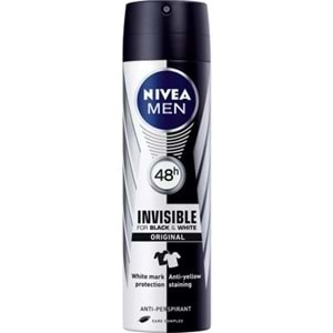 NİVEA MEN DEODORANT BLACK WHİTE ORIGINAL