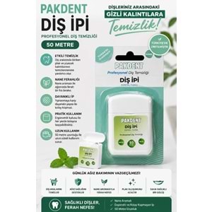 PAKDENT DİŞ İPİ NANELİ 50 M
