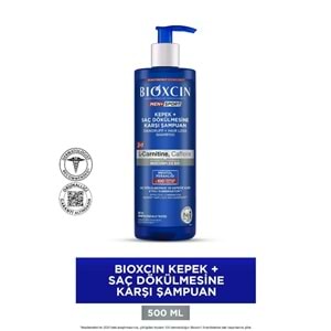 BİOXCİN MEN KEPEK ŞAMPUAN 500 ML L-CARNİTİNE KAFEİN