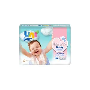 UNİ BABY ISLAK MENDİL 3 LÜ İLK ADIM