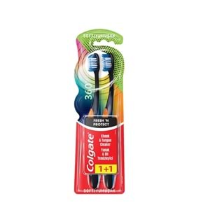 COLGATE DİŞ FIRÇASI 360 BLACK 1+1