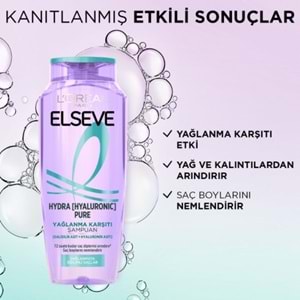 ELSEVE ŞAMPUAN 300 ML HYALUNORİK ASİT