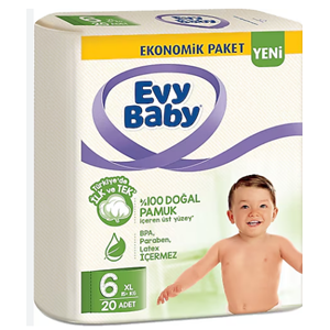 EVY BABY ÇOCUK BEZİ NO:6 20Lİ