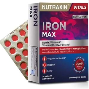 NUTRAXIN IRON MAX DEMİR 30 TABLET
