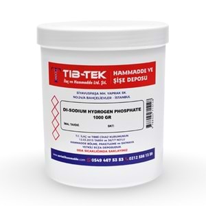 DİSODİUM HİDROJEN FOSFATE MONOHİDRAT 1000 GR TIBTEK