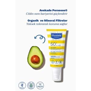MUSTELA YÜKSEK FAKTÖRLÜ GÜNEŞ KREMİ SPF50+ 200 ML (AİLE BOY LOSYON)