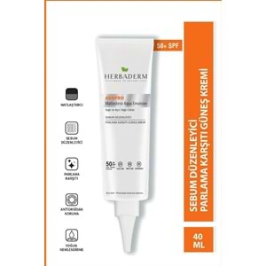 HERBADERM AKNPRO MATLAŞTICI GÜNEŞ KREMİ SPF 50+ 40 ML