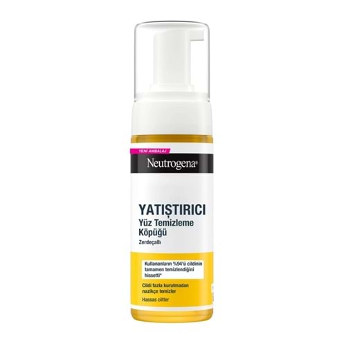 NEUTROGENA YATIŞTIRICI YÜZ TEMİZLEME KÖPÜĞÜ 150 ML HASSAS CİLTLER
