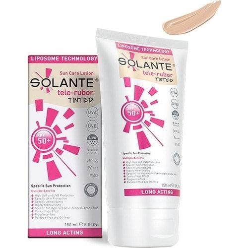 SOLANTE GÜNEŞ LOSYONU TELE RUBOR TİNTED SPF 50