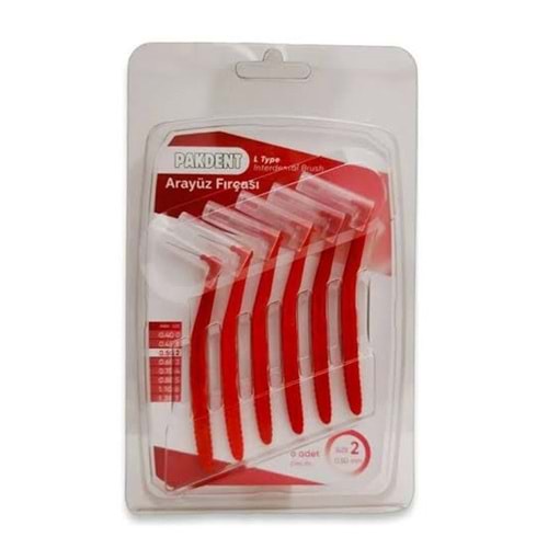 PAKDENT ARAYÜZ FIRÇASI L TİPİ NO: 2 0.50 MM ( DİŞARASI)