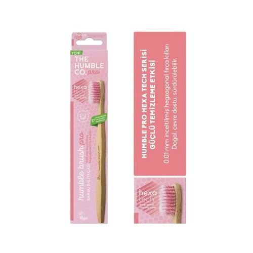 THE HUMBLE CO.PRO BAMBU DİŞ FIRÇASI SOFT 0,01 PEMBE
