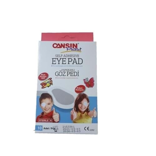 CANSINPLAST PED GÖZ PEDİ ÇOCUK 10 LU