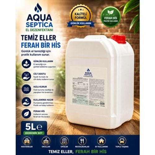 AQUA EL VE CİLT DEZENFAKTANI 5 LT