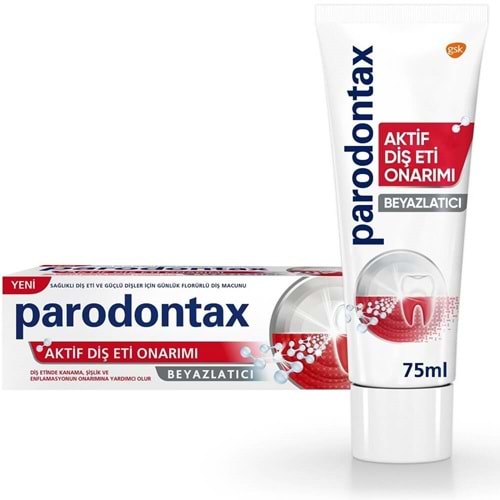 PARODONTAX DİŞ MACUNU AKTİF DİŞETİ KORUMA BEYAZLATICI 75 ML