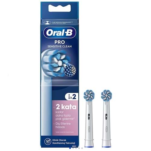 ORAL B ŞARJLI YEDEK BAŞLIGI 2 Lİ HASSAS TEMİZLİK