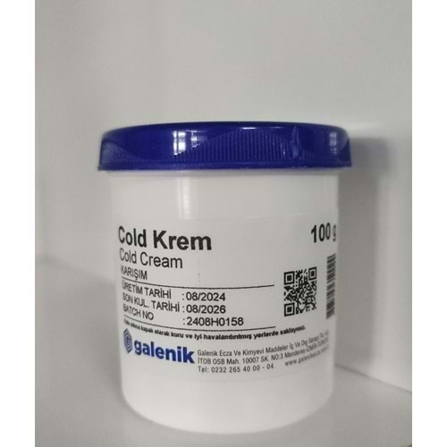 COLD KREM 100 GR GALENİK