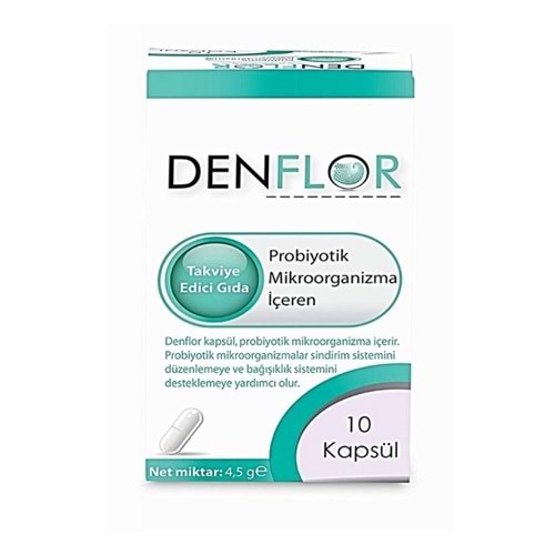 DENFLOR PROBİYOTİK 10 KAPSÜL
