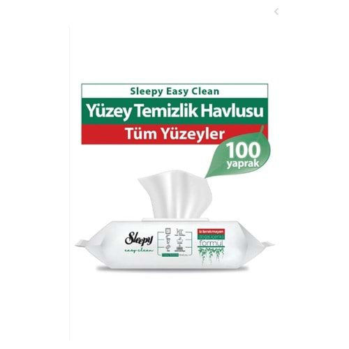 SLEEPY EASY YÜZEY TEMİZLİK ISLAK HAVLUSU 100 LÜ