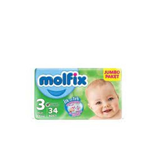 MOLFİX ÇOCUK BEZİ NO.3 34 LÜ