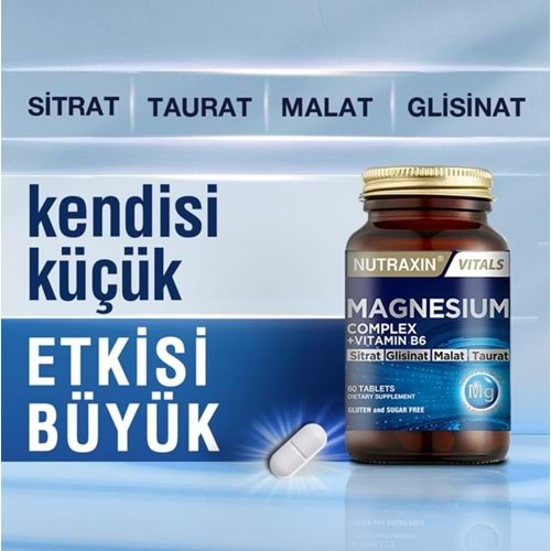 NUTRAXIN MAGNESIUM COMPLEX VİTAMİN B6 60 TABLET