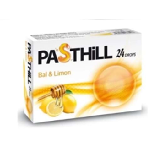 PASTHİLL BOĞAZ PASTİLİ BALLI LİMONLU 24 DROPS