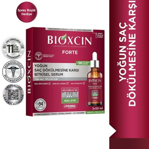 BİOXCİN SAÇ SERUM FORTE 3*50 ML