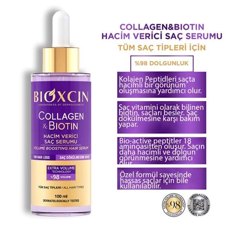 BİOXCİN SAÇ SERUM 100 ML COLLAGEN&BİOTİN