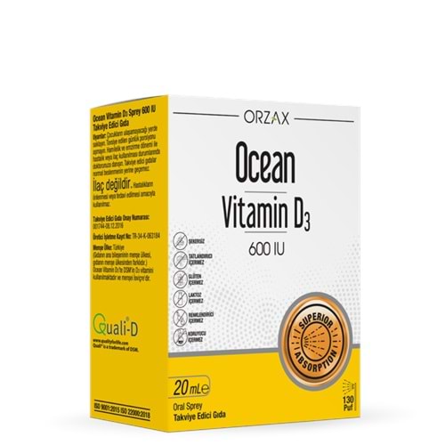 OCEAN VİTAMİN D3 600 İU 20 ML