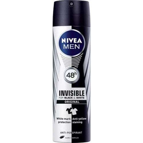 NİVEA MEN DEODORANT BLACK WHİTE ORIGINAL
