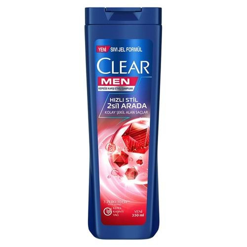 CLEAR MEN ŞAMP 350 ML 2Sİ BİR ARADA