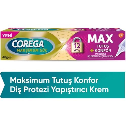 COREGA KREM 40 GR MAX TUTUŞ+TATSIZ
