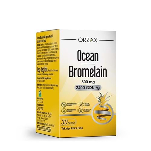 OCEAN BROMELAİN 500 MG 30 KAPSÜL