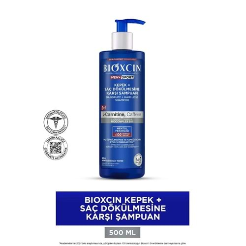 BİOXCİN MEN KEPEK ŞAMPUAN 500 ML L-CARNİTİNE KAFEİN
