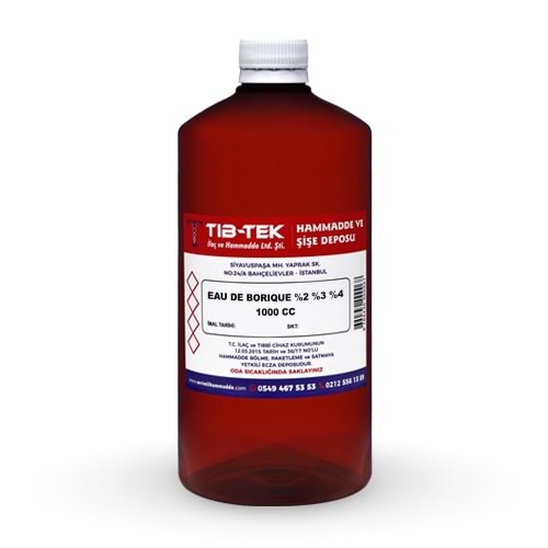 ALCOOL BORİK SATURE 1 LT