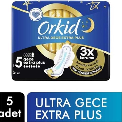 ORKİD XTRA PLUS GECE PED NO.5 5 Lİ